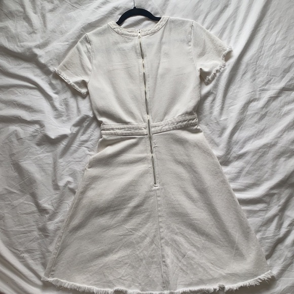 vintage off-white denim dress - Picture 2 of 3